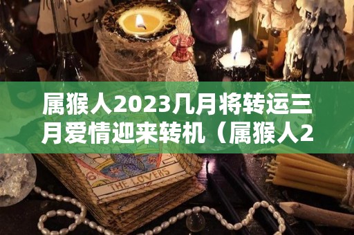 属猴人2023几月将转运三月爱情迎来转机（属猴人2023年运势及财运）
