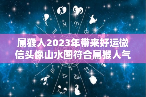 属猴人2023年带来好运微信头像山水图符合属猴人气质（属猴人2021年微信头像图片）