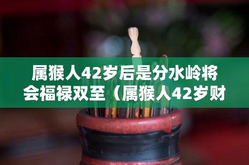 属猴人42岁后是分水岭将会福禄双至（属猴人42岁财运）