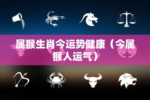 属猴生肖今运势健康（今属猴人运气）