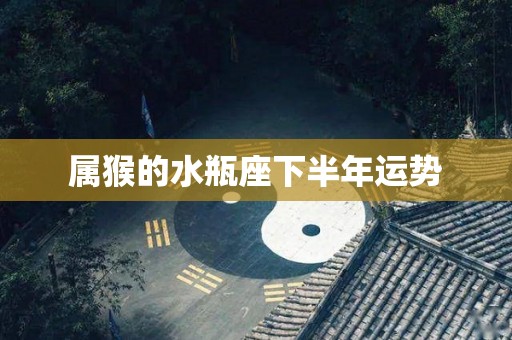 属猴的水瓶座下半年运势