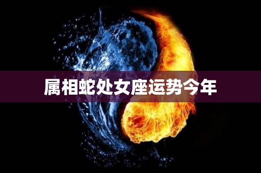属相蛇处女座运势今年