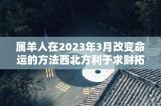 属羊人在2023年3月改变命运的方法西北方利于求财拓展（2023属羊人不利方向）