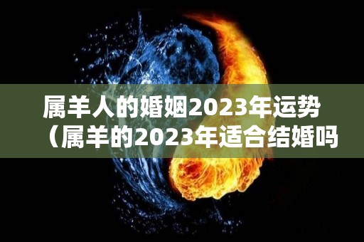 属羊人的婚姻2023年运势（属羊的2023年适合结婚吗）