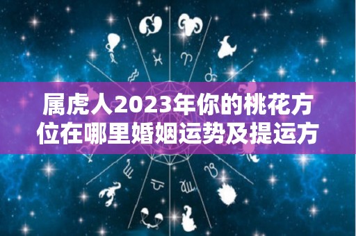 属虎人2023年你的桃花方位在哪里婚姻运势及提运方法（2023年属虎人的感情和婚姻）