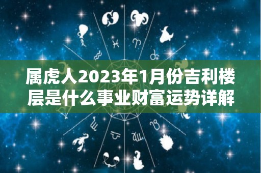 属虎人2023年1月份吉利楼层是什么事业财富运势详解（属虎人2023年财运如何）