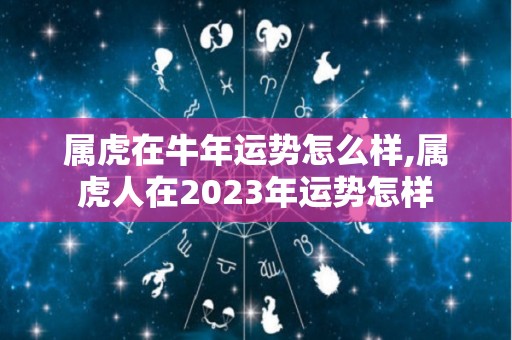 属虎在牛年运势怎么样,属虎人在2023年运势怎样