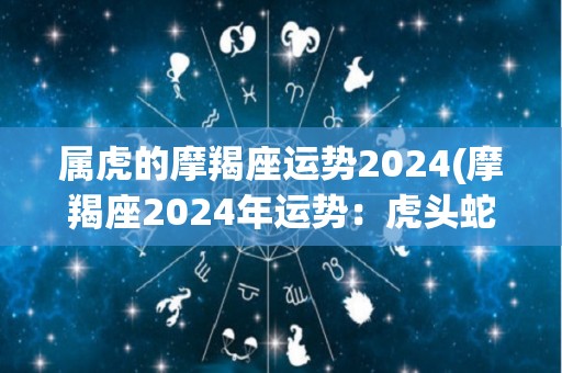 属虎的摩羯座运势2024(摩羯座2024年运势：虎头蛇尾，趁势而为。)