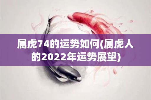 属虎74的运势如何(属虎人的2022年运势展望)