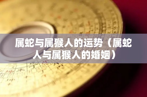 属蛇与属猴人的运势（属蛇人与属猴人的婚姻）