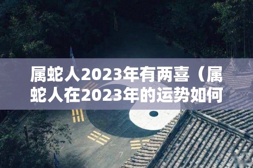 属蛇人2023年有两喜（属蛇人在2023年的运势如何）