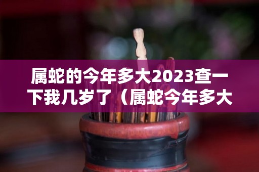 属蛇的今年多大2023查一下我几岁了（属蛇今年多大了啊）