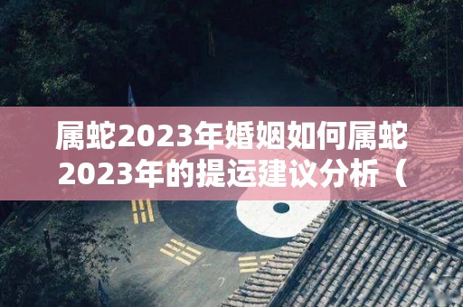 属蛇2023年婚姻如何属蛇2023年的提运建议分析（属蛇在2023年）