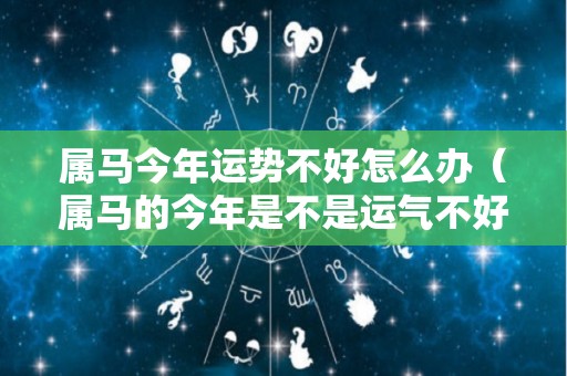 属马今年运势不好怎么办（属马的今年是不是运气不好）