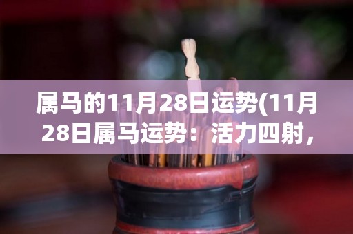 属马的11月28日运势(11月28日属马运势：活力四射，精神饱满)