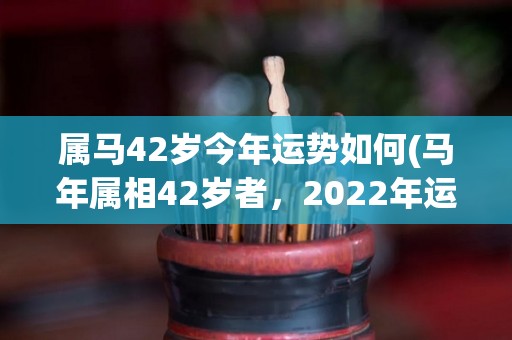 属马42岁今年运势如何(马年属相42岁者，2022年运势展望)