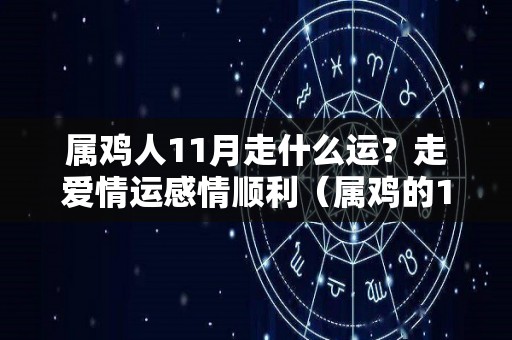 属鸡人11月走什么运？走爱情运感情顺利（属鸡的11月份命运如何）