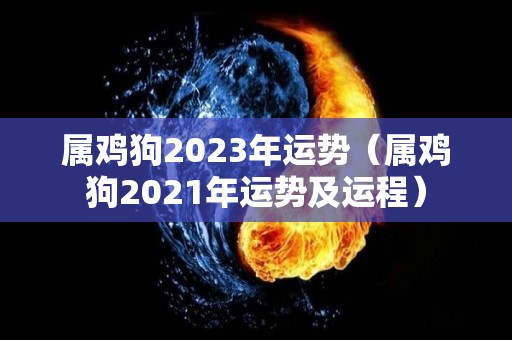 属鸡狗2023年运势（属鸡狗2021年运势及运程）