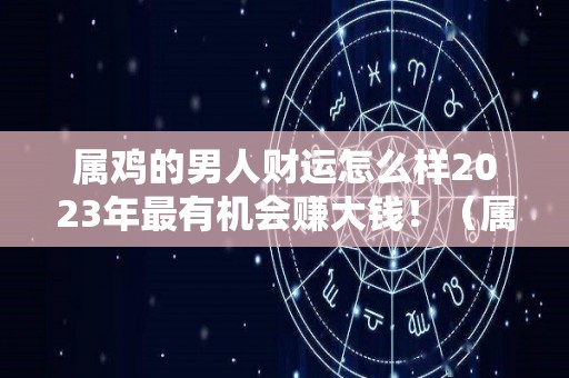 属鸡的男人财运怎么样2023年最有机会赚大钱！（属鸡的男人2021年运势）
