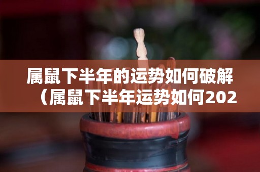 属鼠下半年的运势如何破解（属鼠下半年运势如何2021）