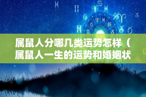 属鼠人分哪几类运势怎样（属鼠人一生的运势和婚姻状况）