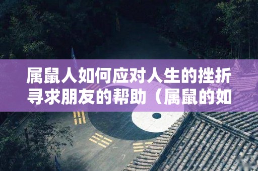 属鼠人如何应对人生的挫折寻求朋友的帮助（属鼠的如何度过今年的劫难）