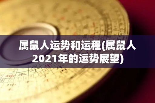属鼠人运势和运程(属鼠人2021年的运势展望)