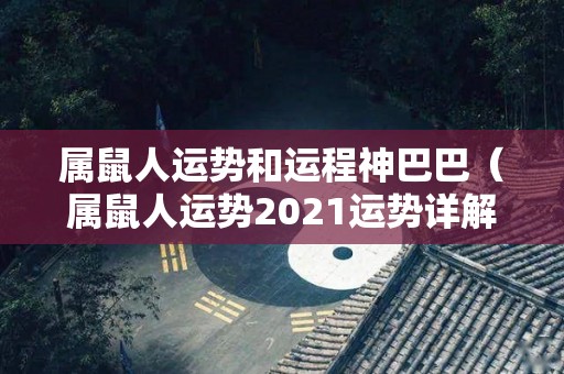 属鼠人运势和运程神巴巴（属鼠人运势2021运势详解）