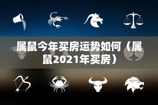 属鼠今年买房运势如何（属鼠2021年买房）