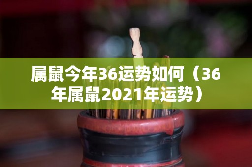 属鼠今年36运势如何（36年属鼠2021年运势）