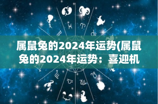 属鼠兔的2024年运势(属鼠兔的2024年运势：喜迎机遇，财源滚滚)