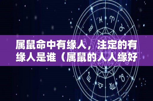 属鼠命中有缘人，注定的有缘人是谁（属鼠的人人缘好吗）