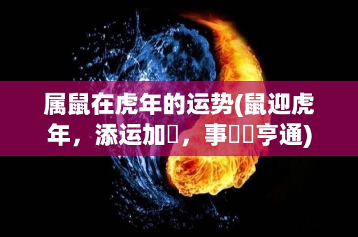 属鼠在虎年的运势(鼠迎虎年，添运加勢，事業運亨通)