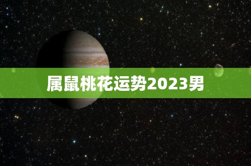 属鼠桃花运势2023男