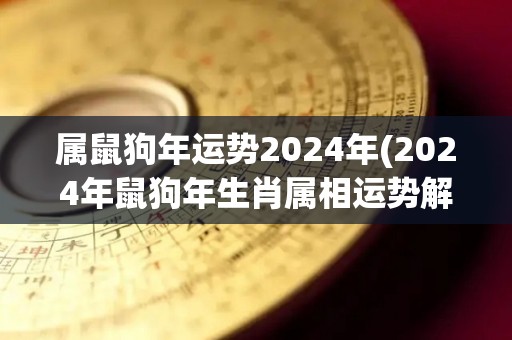 属鼠狗年运势2024年(2024年鼠狗年生肖属相运势解析)