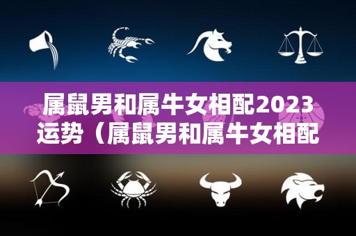 属鼠男和属牛女相配2023运势（属鼠男和属牛女相配2023运势如何）