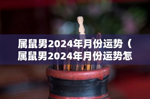 属鼠男2024年月份运势（属鼠男2024年月份运势怎么样）