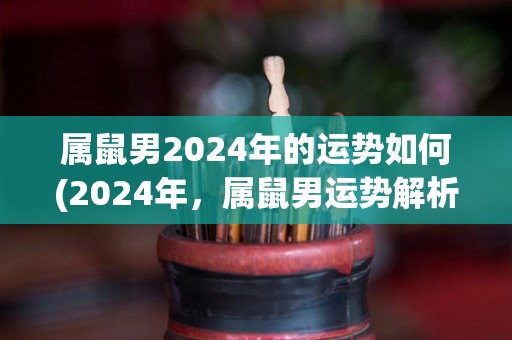 属鼠男2024年的运势如何(2024年，属鼠男运势解析)