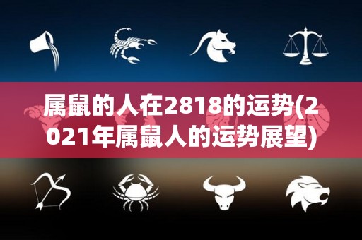 属鼠的人在2818的运势(2021年属鼠人的运势展望)
