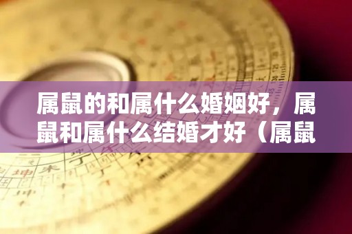 属鼠的和属什么婚姻好，属鼠和属什么结婚才好（属鼠的和属啥的结婚最好）