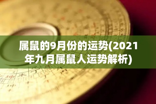 属鼠的9月份的运势(2021年九月属鼠人运势解析)