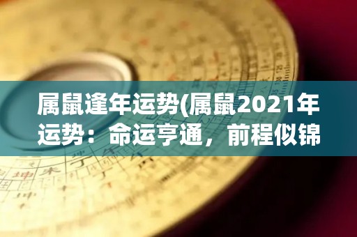 属鼠逢年运势(属鼠2021年运势：命运亨通，前程似锦)