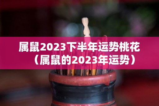 属鼠2023下半年运势桃花（属鼠的2023年运势）