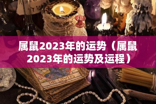 属鼠2023年的运势（属鼠2023年的运势及运程）