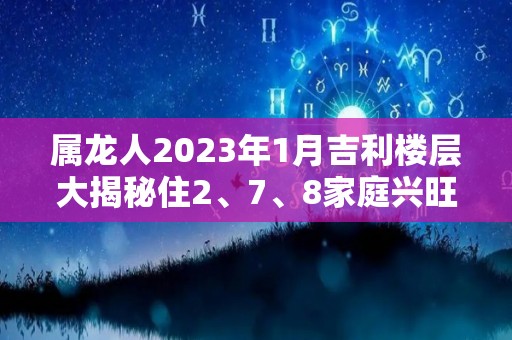 属龙人2023年1月吉利楼层大揭秘住2、7、8家庭兴旺（属龙 2023）