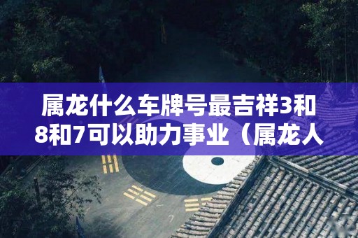 属龙什么车牌号最吉祥3和8和7可以助力事业（属龙人车牌号哪些数字最吉利）