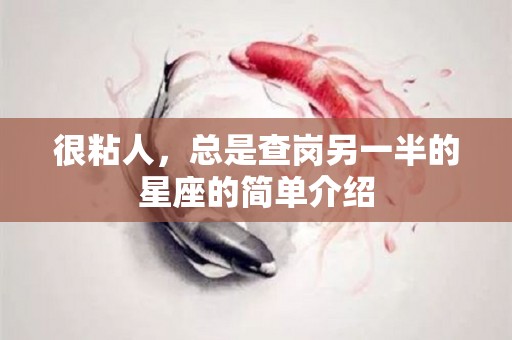 很粘人，总是查岗另一半的星座的简单介绍