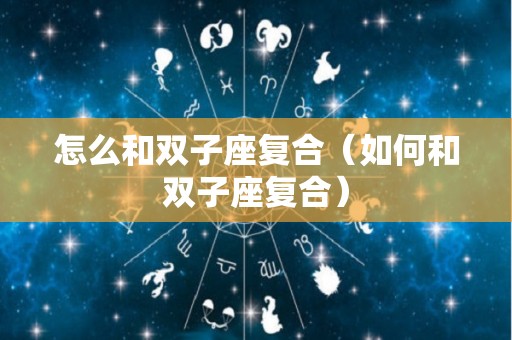 怎么和双子座复合（如何和双子座复合）