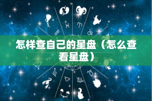 怎样查自己的星盘（怎么查看星盘）