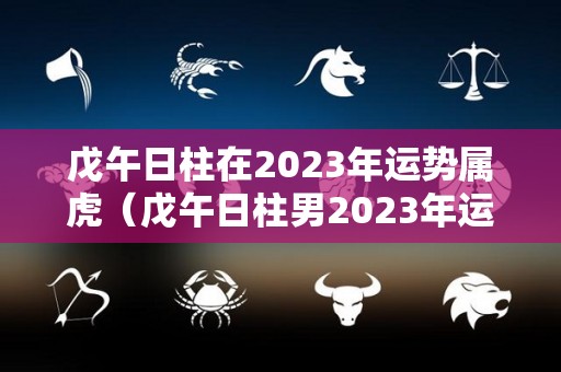戊午日柱在2023年运势属虎（戊午日柱男2023年运势）